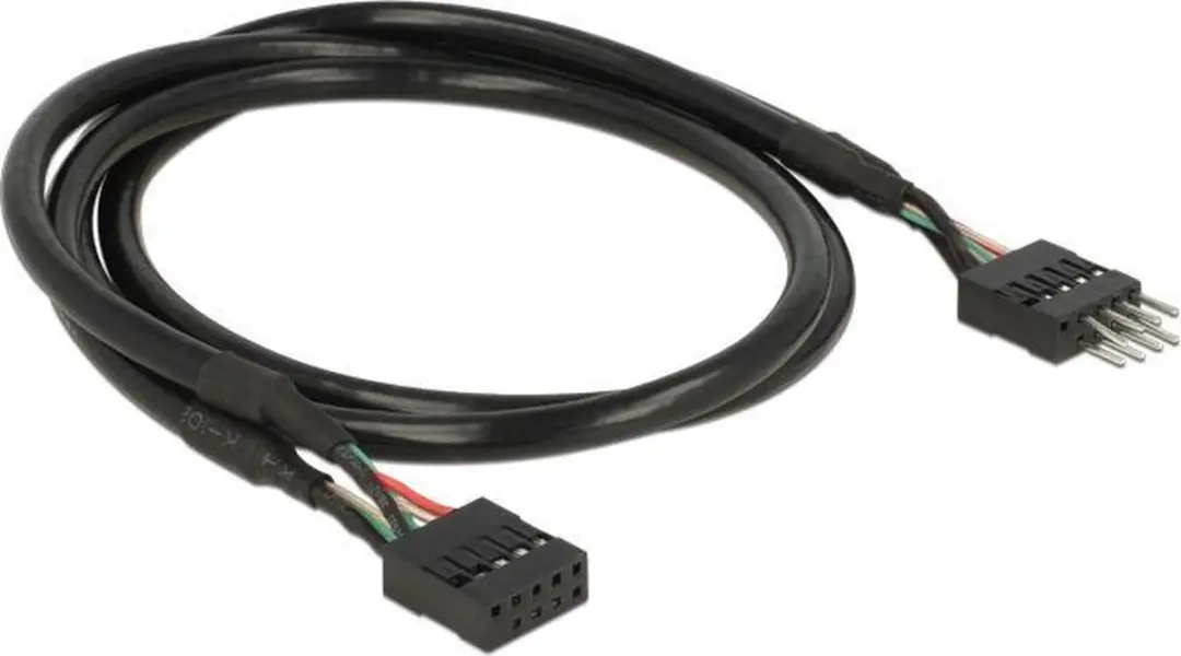 Delock Kabel 0.5m - Zwart