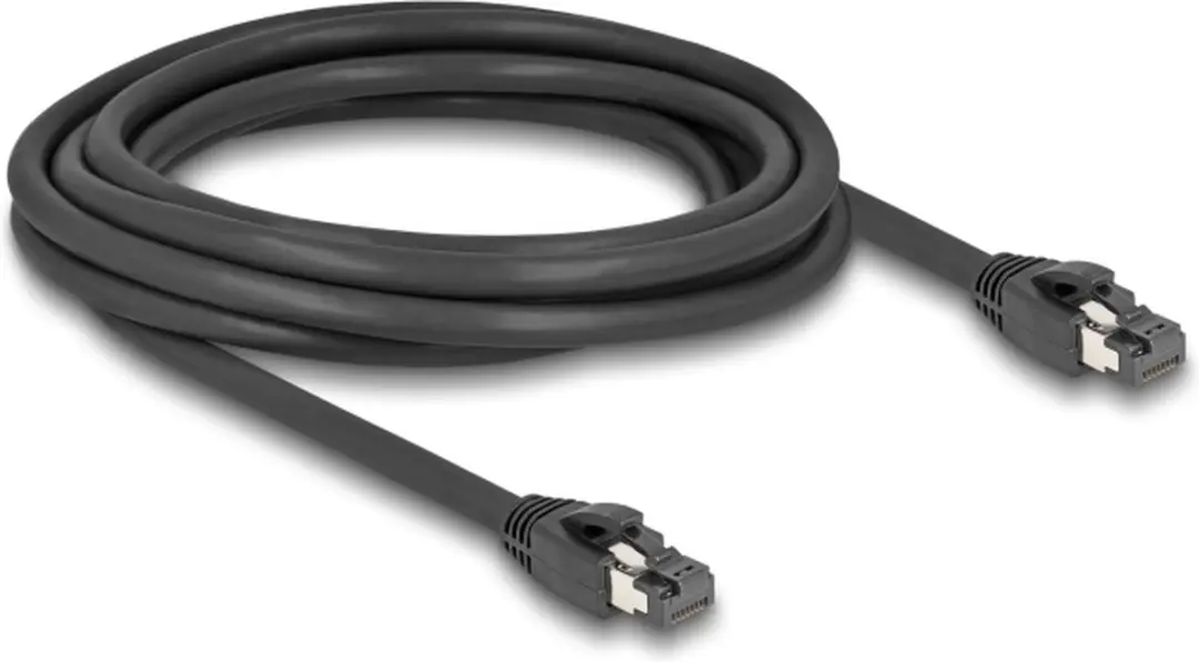 Delock RJ45 Netwerkkabel Cat.8.1 S/FTP 40Gbps - 3m - Zwart