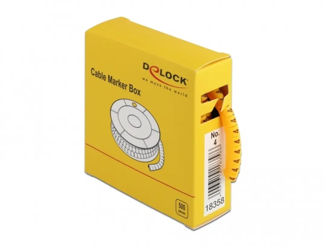 Delock Cable Marker Box Geel