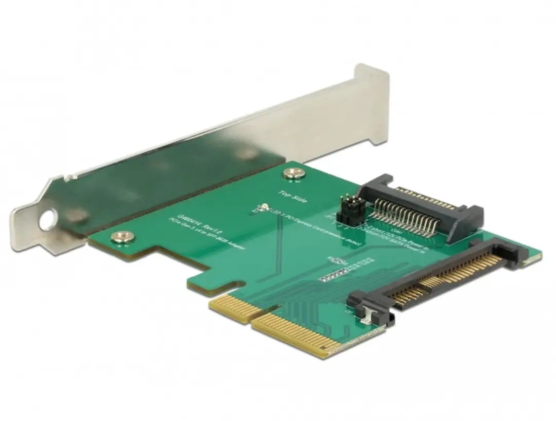 Delock PCIe x4 Kaart 1x U.2 NVMe SFF-8639 - Groen