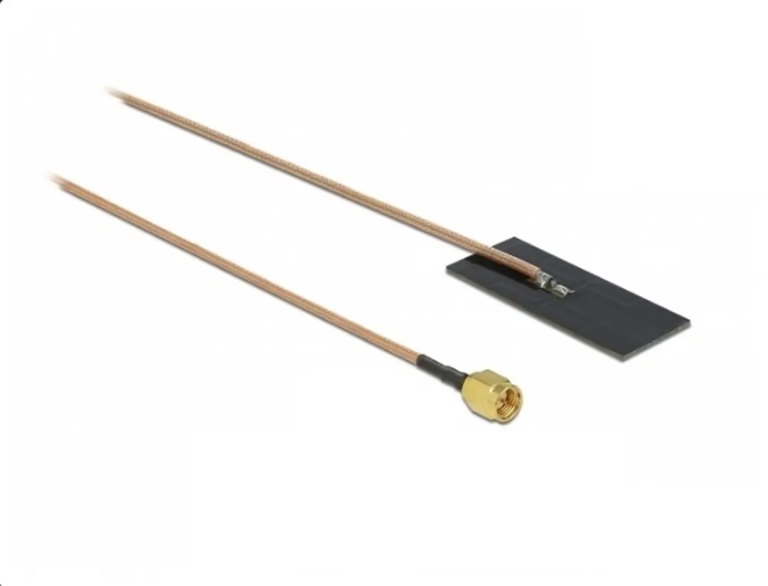 Delock WLAN Antenne SMA 0.5-1.2 dBi RG-178 1m - Zwart