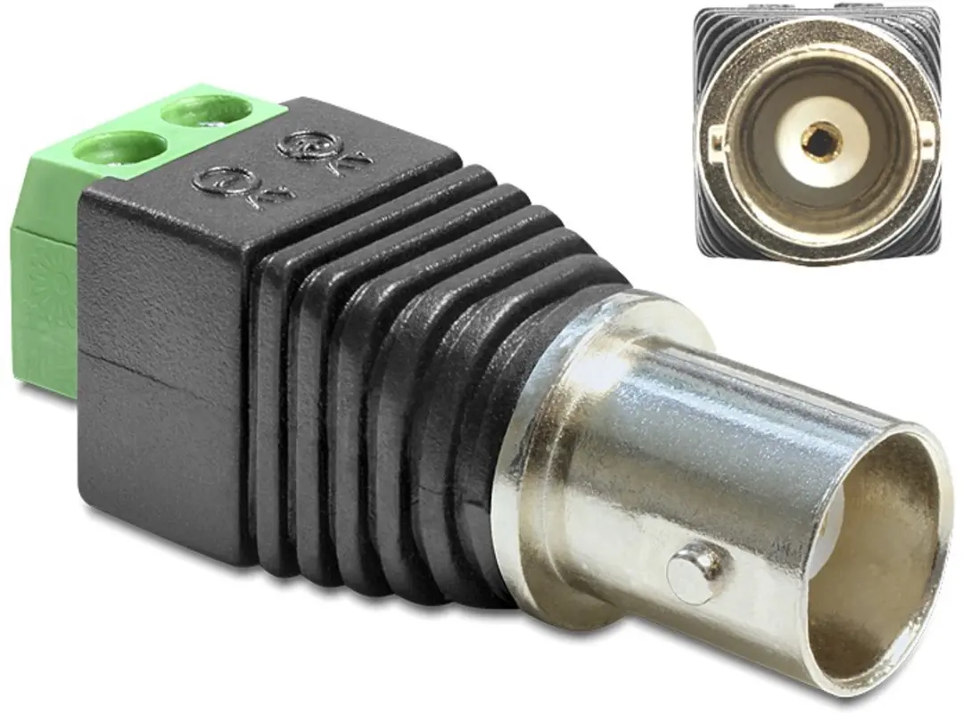Delock BNC Adapter Terminalblock 2 Pin