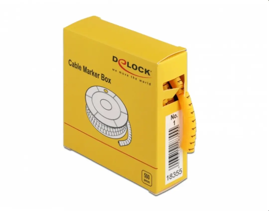 Delock Cable Marker Box Geel - 500 Stuks