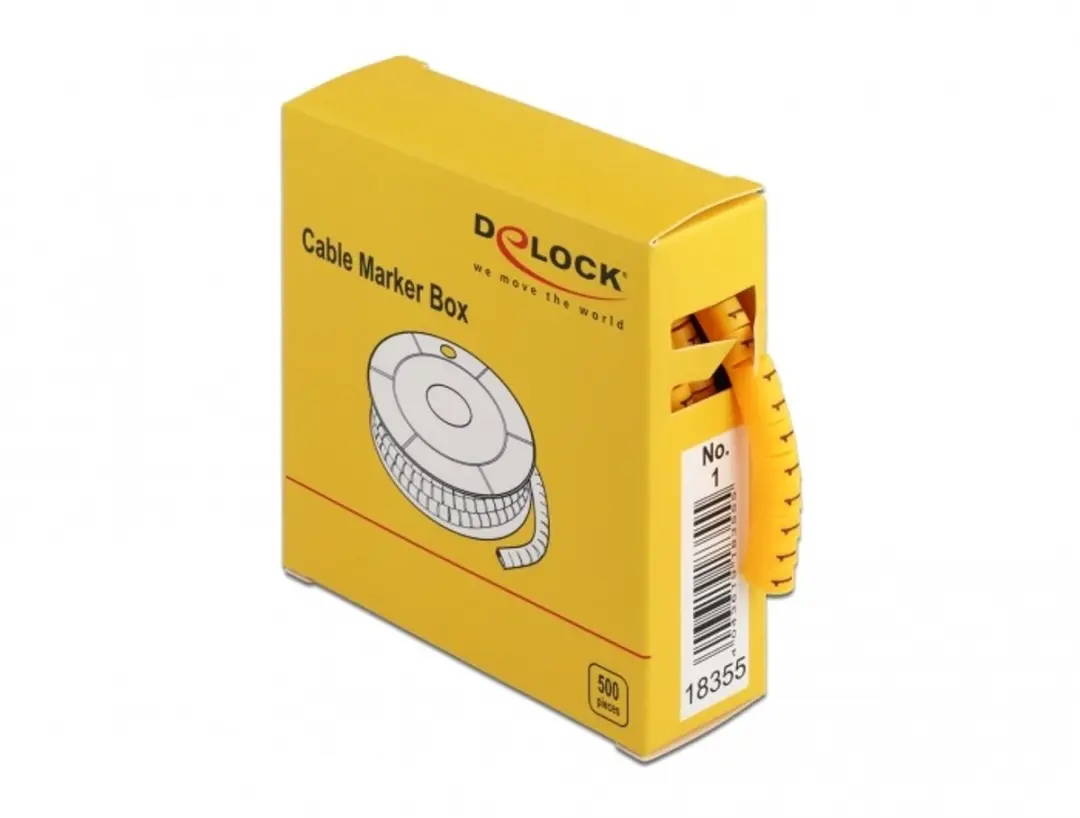 Delock Cable Marker Box Geel