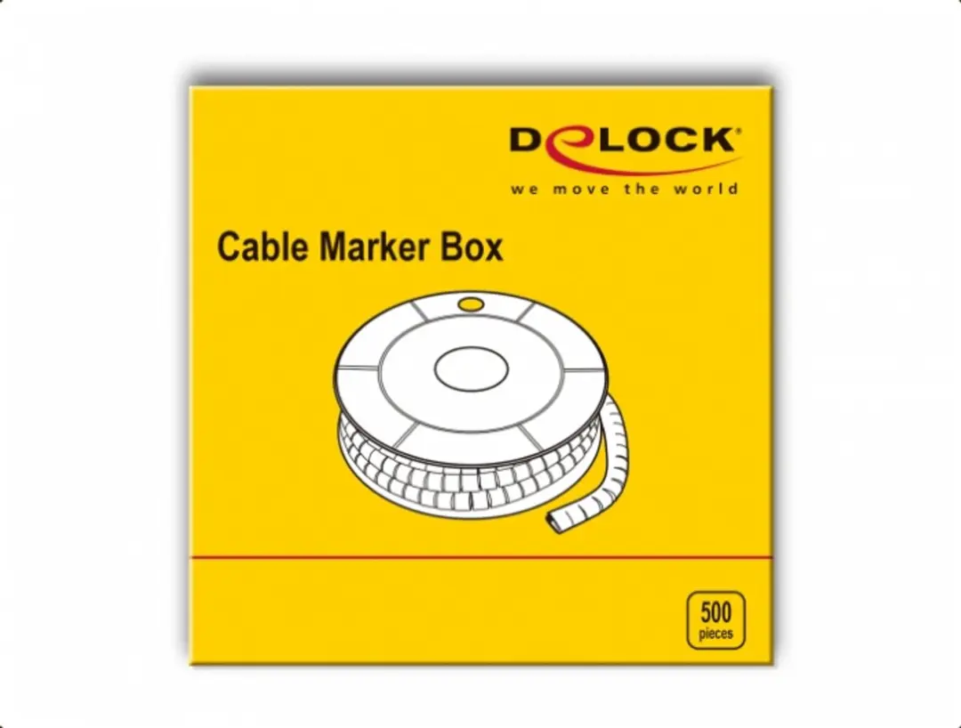 Delock Cable Marker Box Geel - 500 Stuks