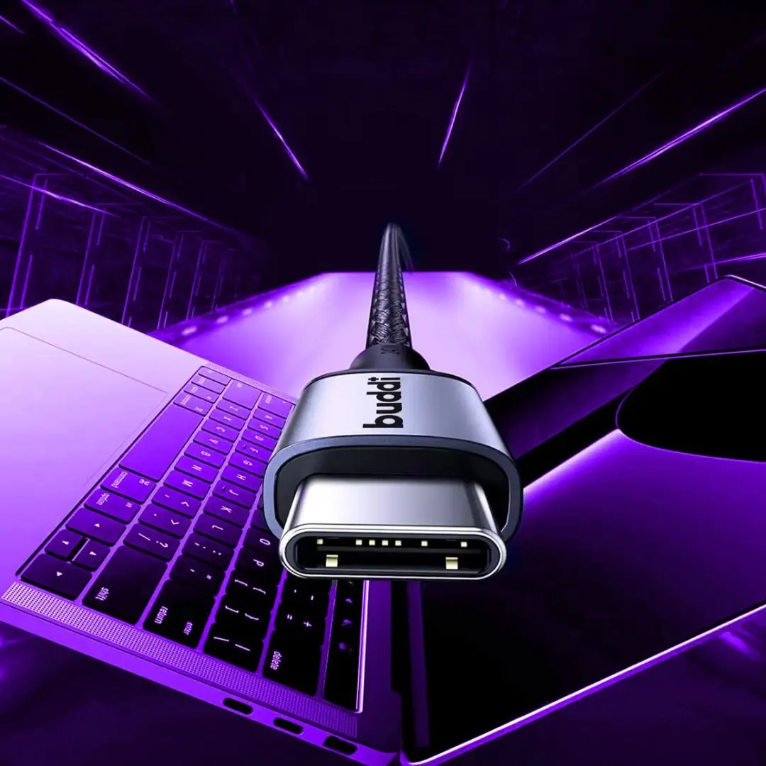 Buddi Flex USB-A naar USB-C Kabel 2M - 12W Fast Charge - Wit