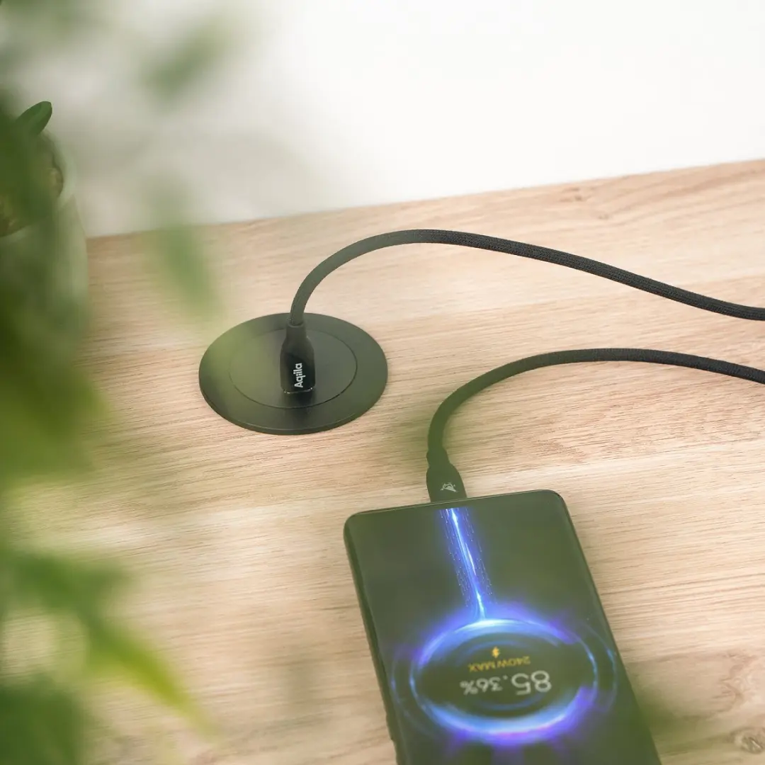 Aqiila Laadkabel USB-C naar USB-C 240W 3m - Cablebird CB13 - Zwart