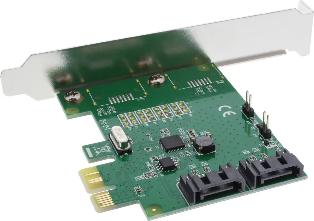 InLine 76696C Interfacekaart 2-Poorts SATA 6Gb/s - Zwart