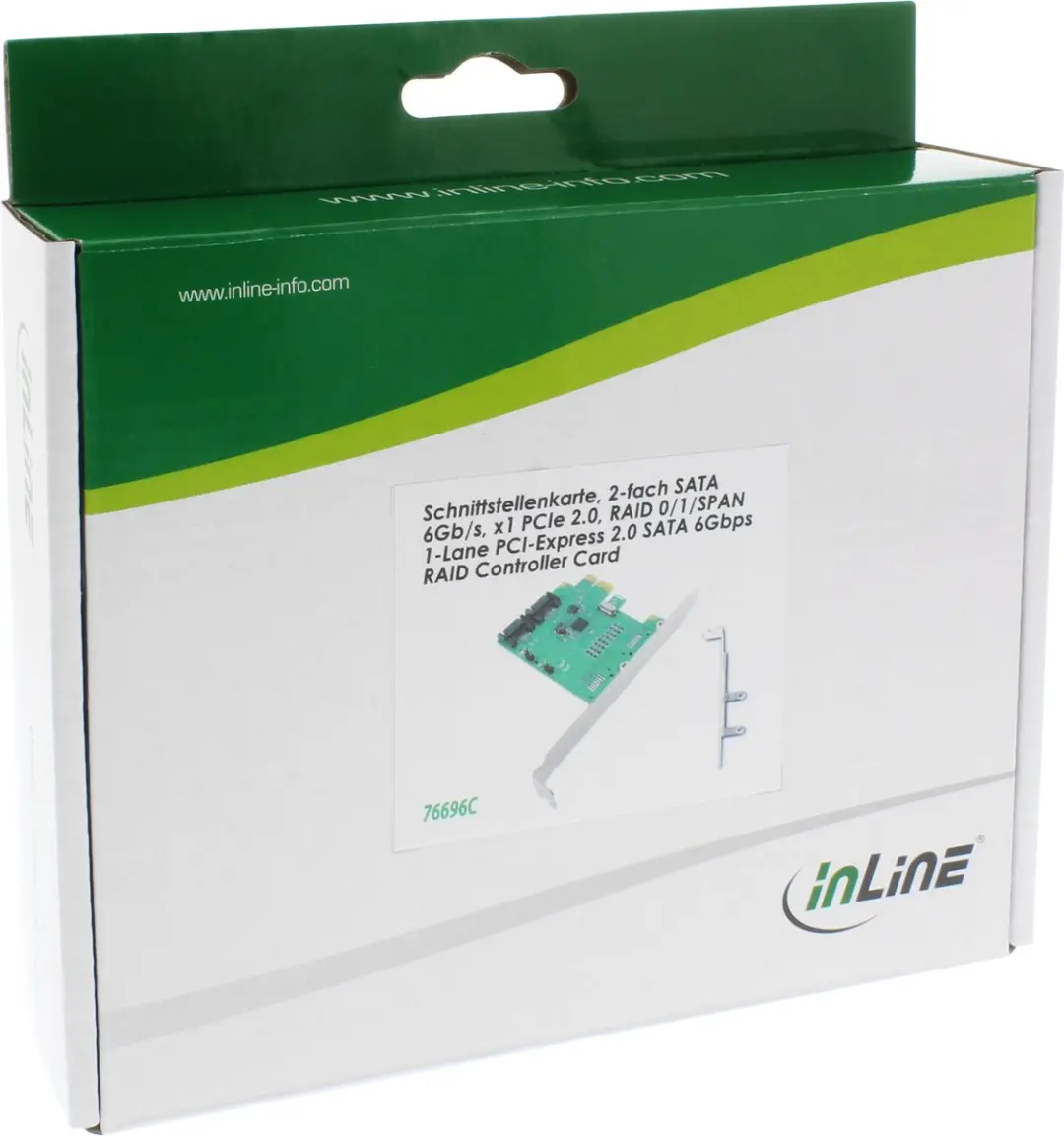 InLine 76696C Interfacekaart 2-Poorts SATA 6Gb/s - Zwart