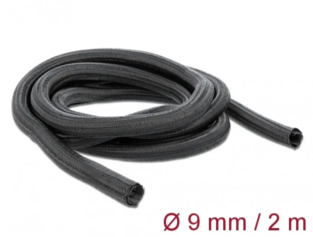 Delock Gevlochten Kous 2m x 9mm