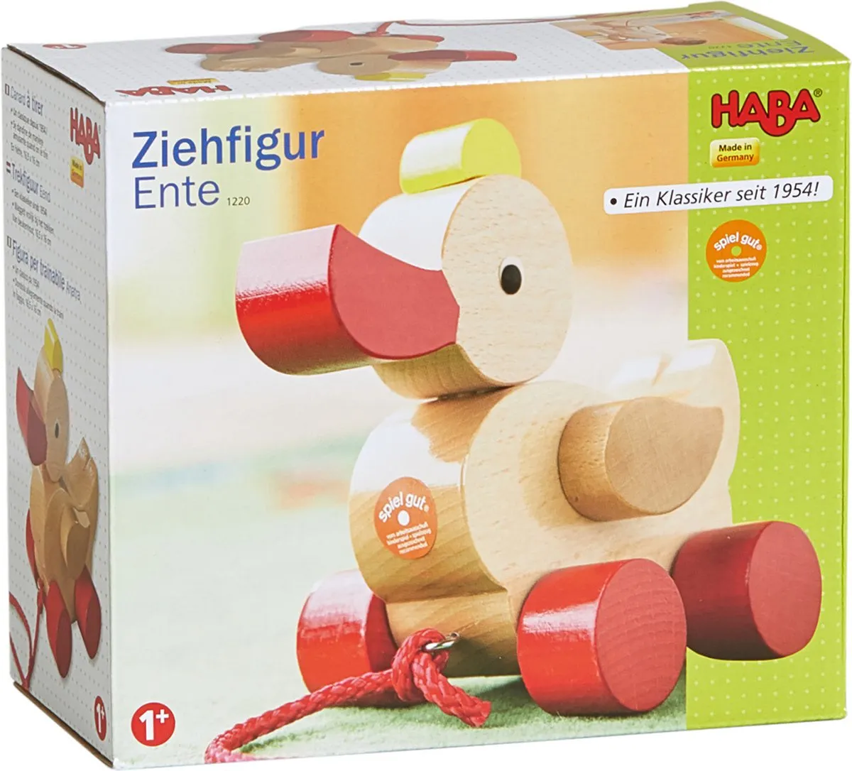 Haba Trekfiguur Eend - Blank