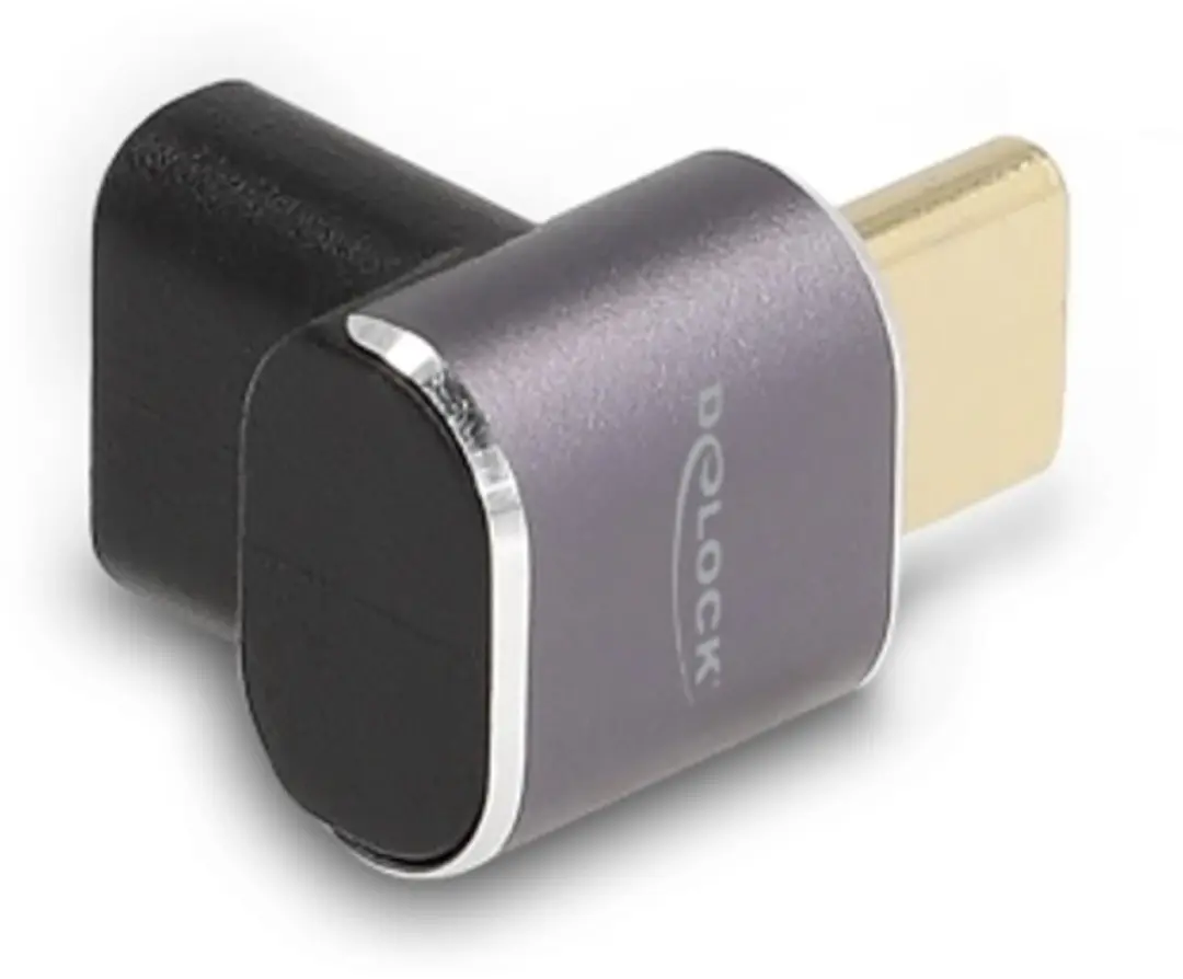Delock USB4 USB-C Haakse Adapter 40Gbps 100W 8K60Hz