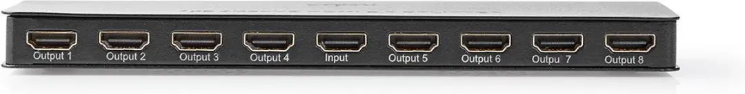 Nedis HDMI-Splitter VSPL3478AT - 8x HDMI Output - 4K@60Hz - Antraciet