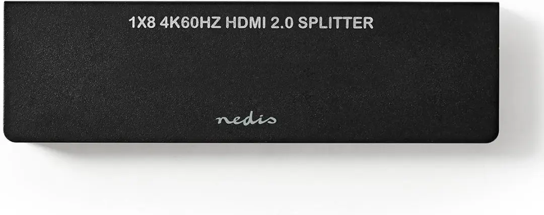 Nedis HDMI-Splitter VSPL3478AT - 8x HDMI Output - 4K@60Hz - Antraciet