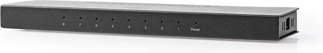 Nedis HDMI-Splitter VSPL3478AT - 8x HDMI Output - 4K@60Hz - Antraciet