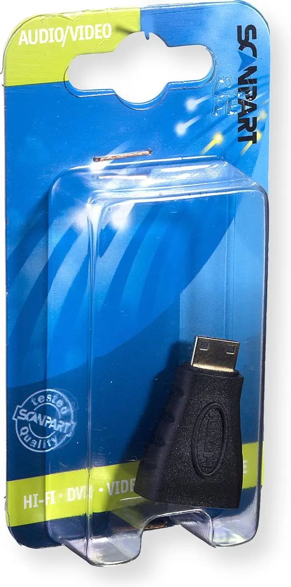 Scanpart Mini HDMI Adapter 4K Ultra HD - Zwart