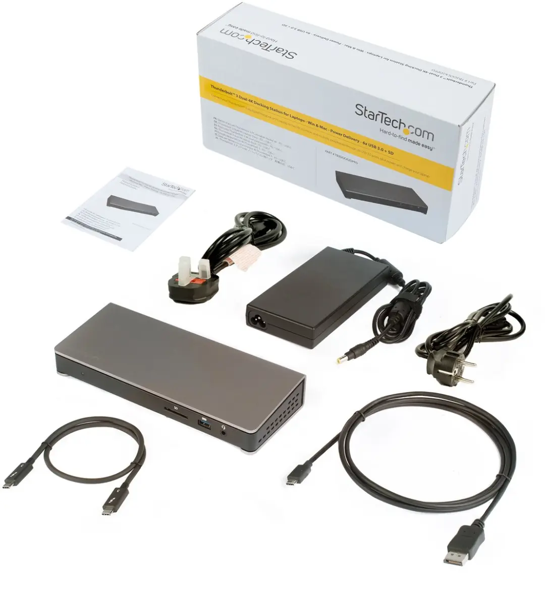 Startech Thunderbolt 3 Dock 4636002 - Dual 4K - 85W - Zwart
