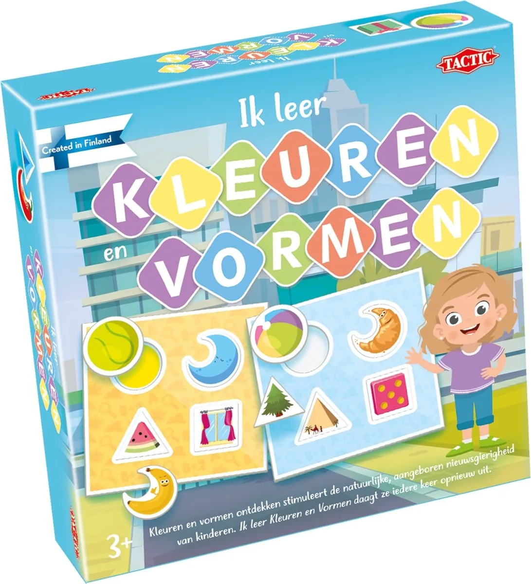 Tactic Ik Leer Kleuren en Vormen Bordspel - 2 Spelers - 3+ Jaar