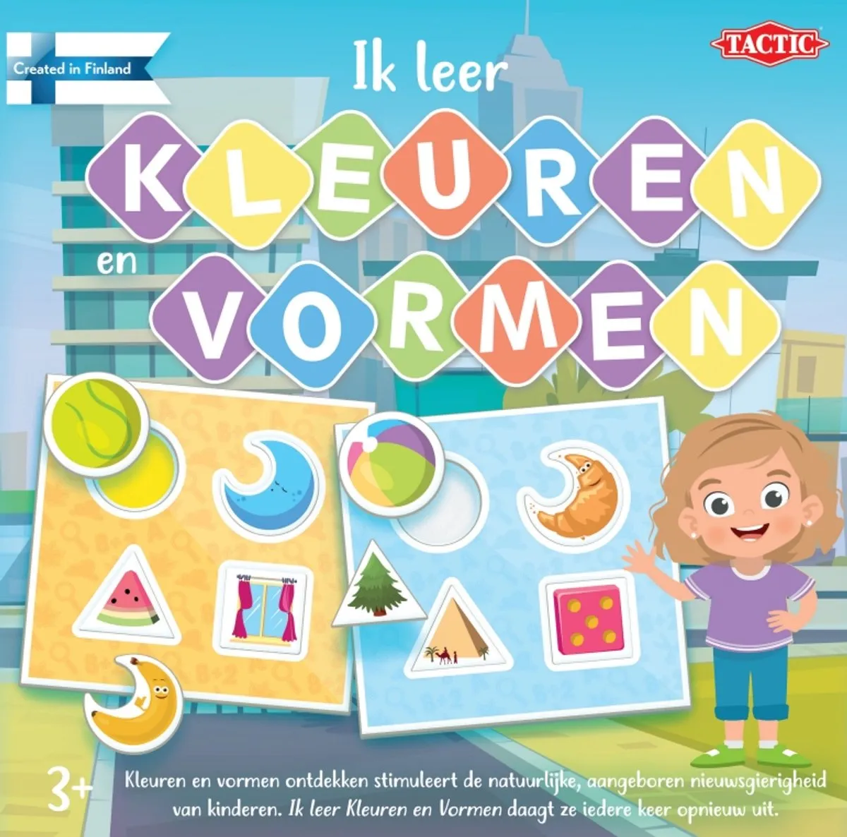 Tactic Ik Leer Kleuren en Vormen Bordspel - 2 Spelers - 3+ Jaar
