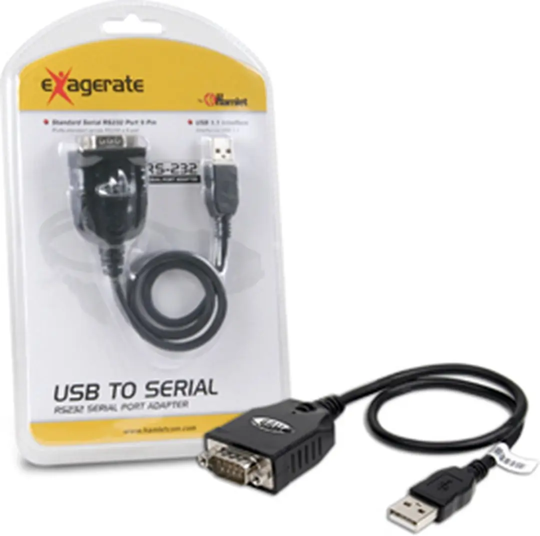 Hamlet XURS232 USB naar Seriële Adapter - Zwart