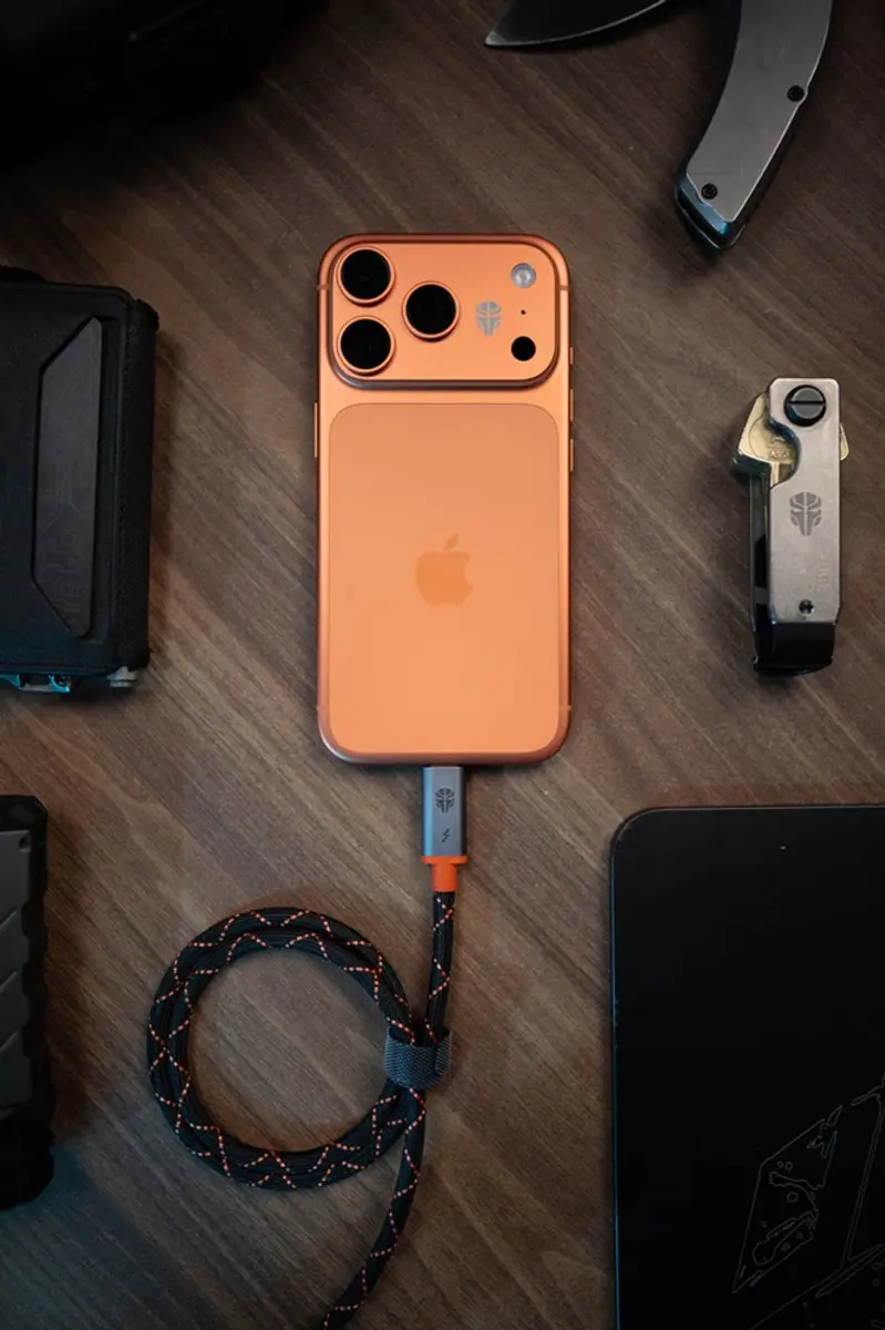 Jupio x Pr1meGear Thunderbolt 4 CAB0075 - 75cm - Zwart/oranje/grijs