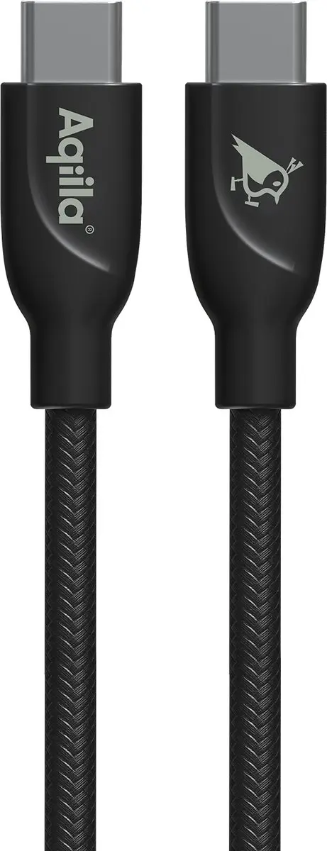 Aqiila Laadkabel USB-C naar USB-C 240W - 2m - Zwart - afbeelding 6 van 6