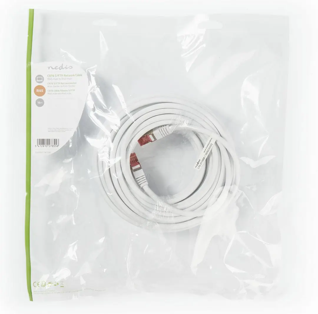 Nedis CAT6 Netwerkkabel CCGP85221WT150 - 15m - Wit