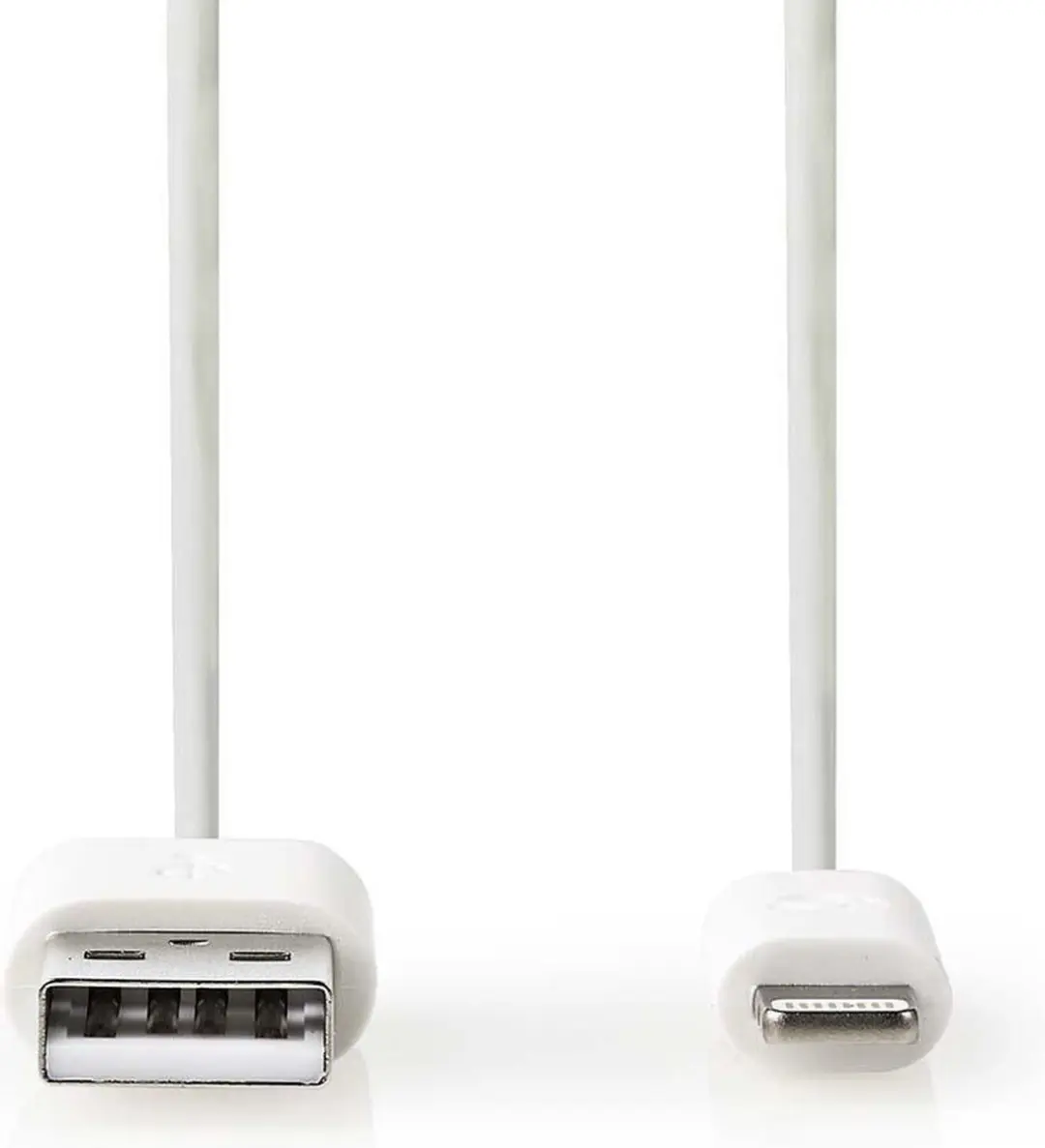 Nedis Lightning Kabel USB-A 2.0 2m - Verguld - Grijs/Wit