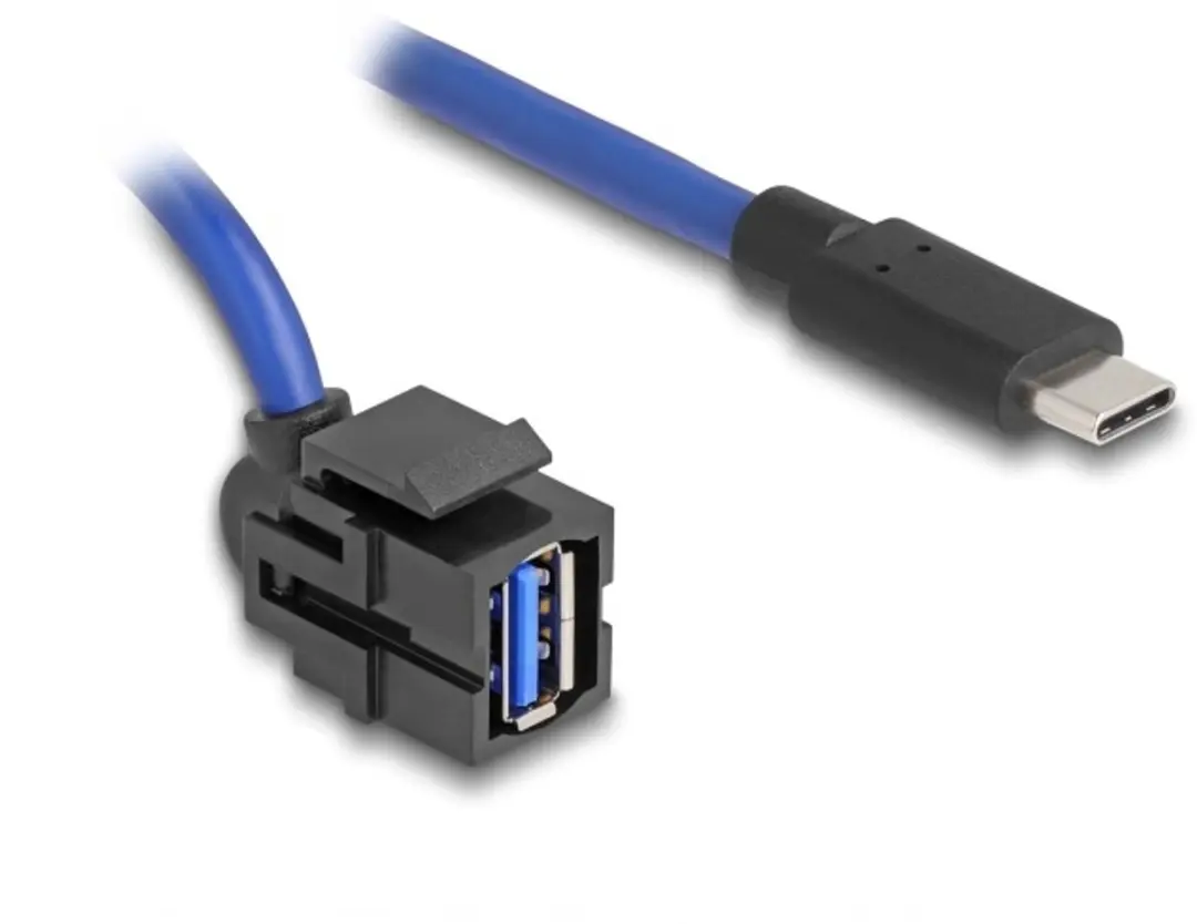 Delock USB-A Haaks Keystone Module USB-C 5Gbps