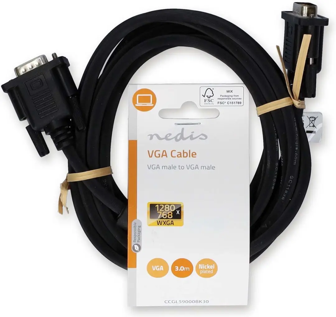 Nedis VGA-Kabel CCGL59000BK30 - 3m - Zwart