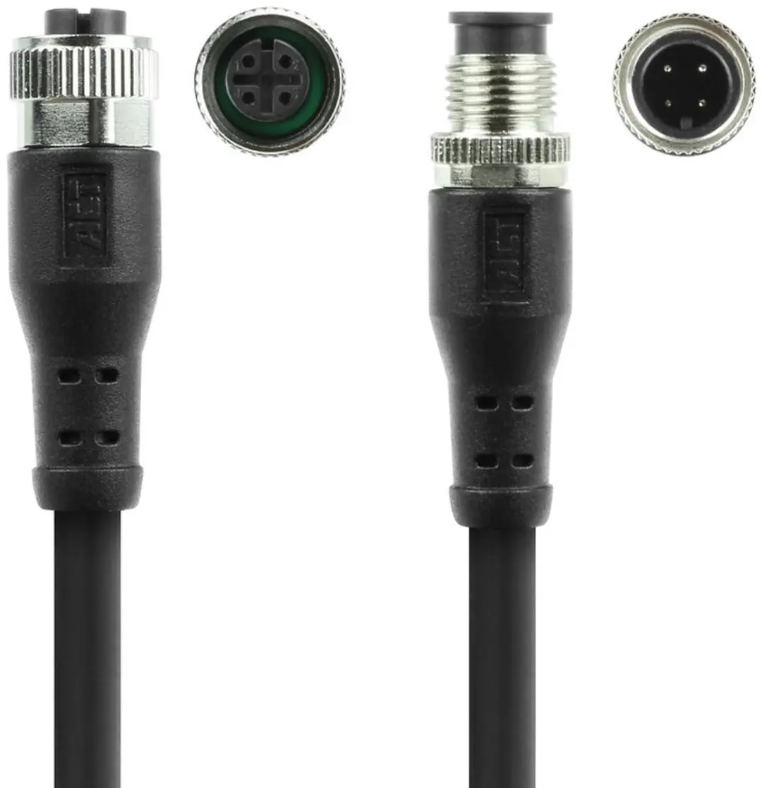 ACT SC3403 Industriële Sensorkabel M12A 4-polig - Zwart