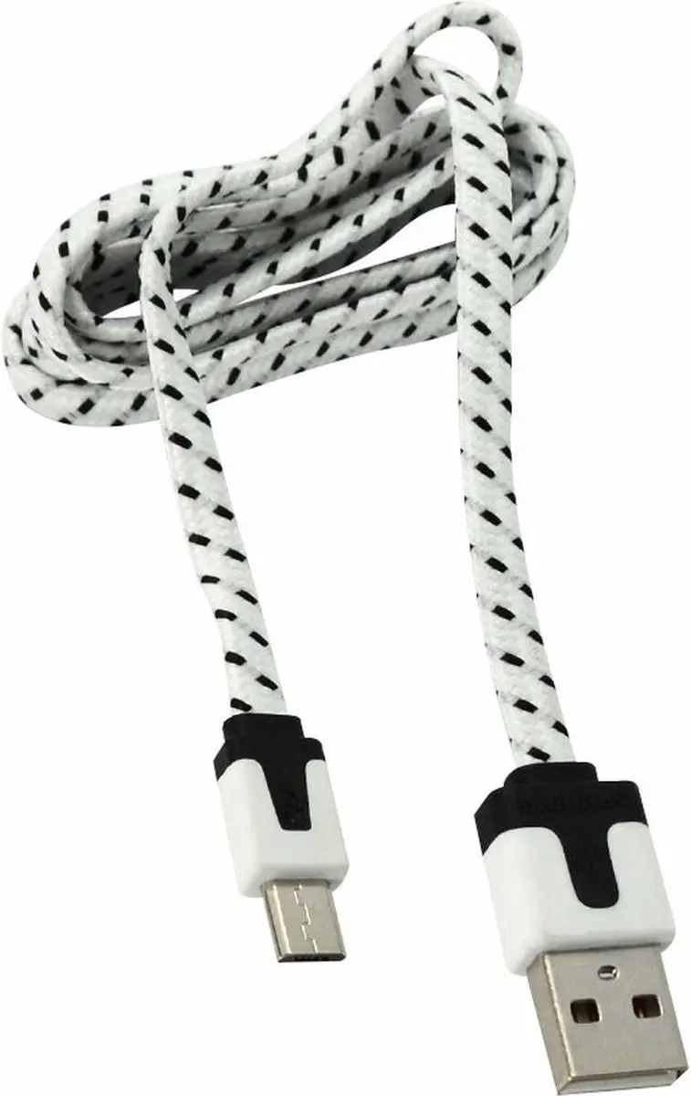 Grundig Micro USB Kabel 1m - Wit/Zwart