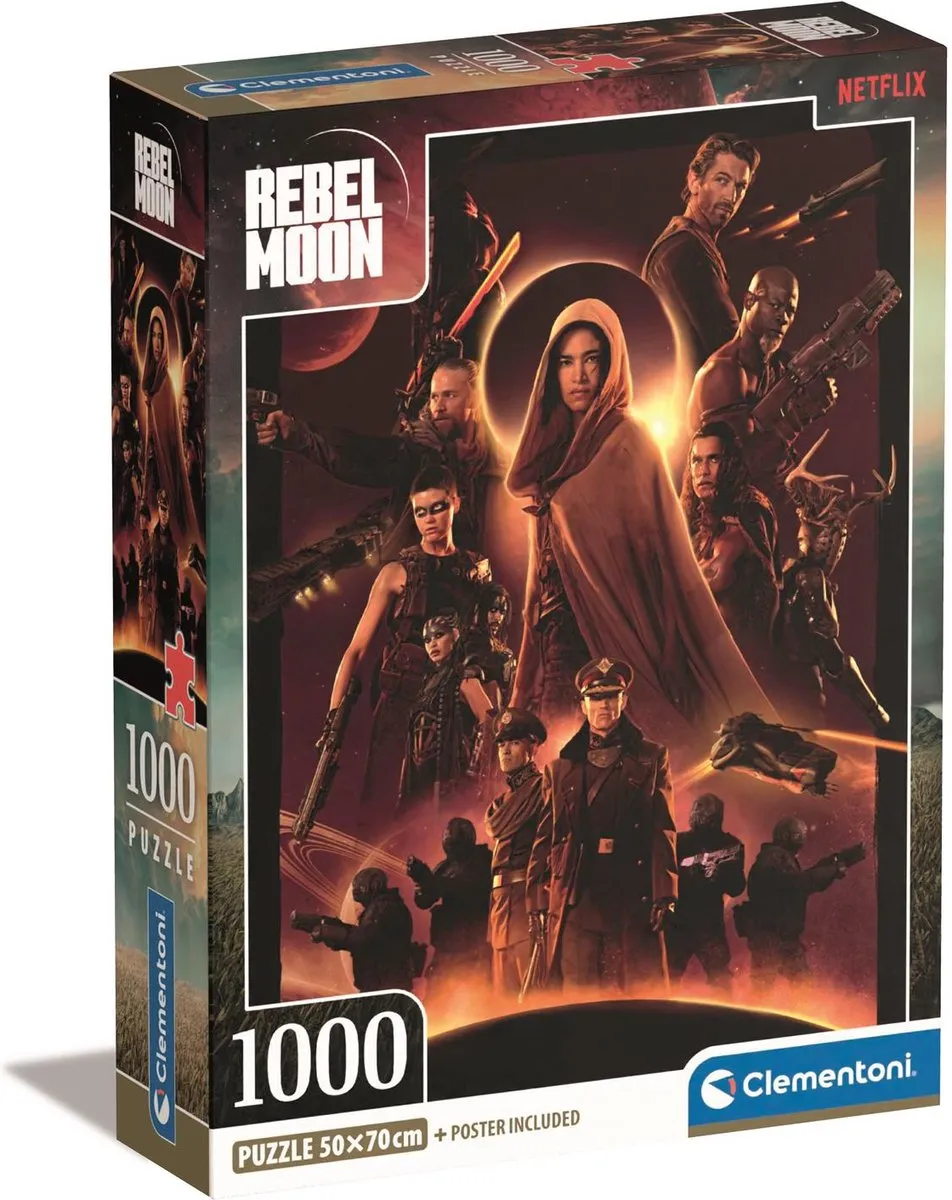 Clementoni Netflix Rebel Moon Puzzel 1000 Stukjes - Meerkleurig