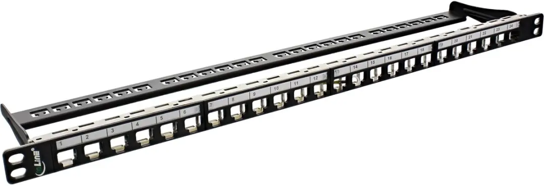 InLine Patchpanel 24-voudig 19" 0,5U