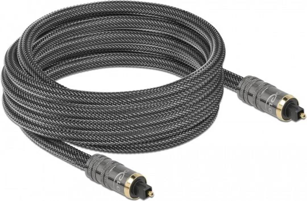 Delock TOSLINK Kabel M/M 5m - Antraciet