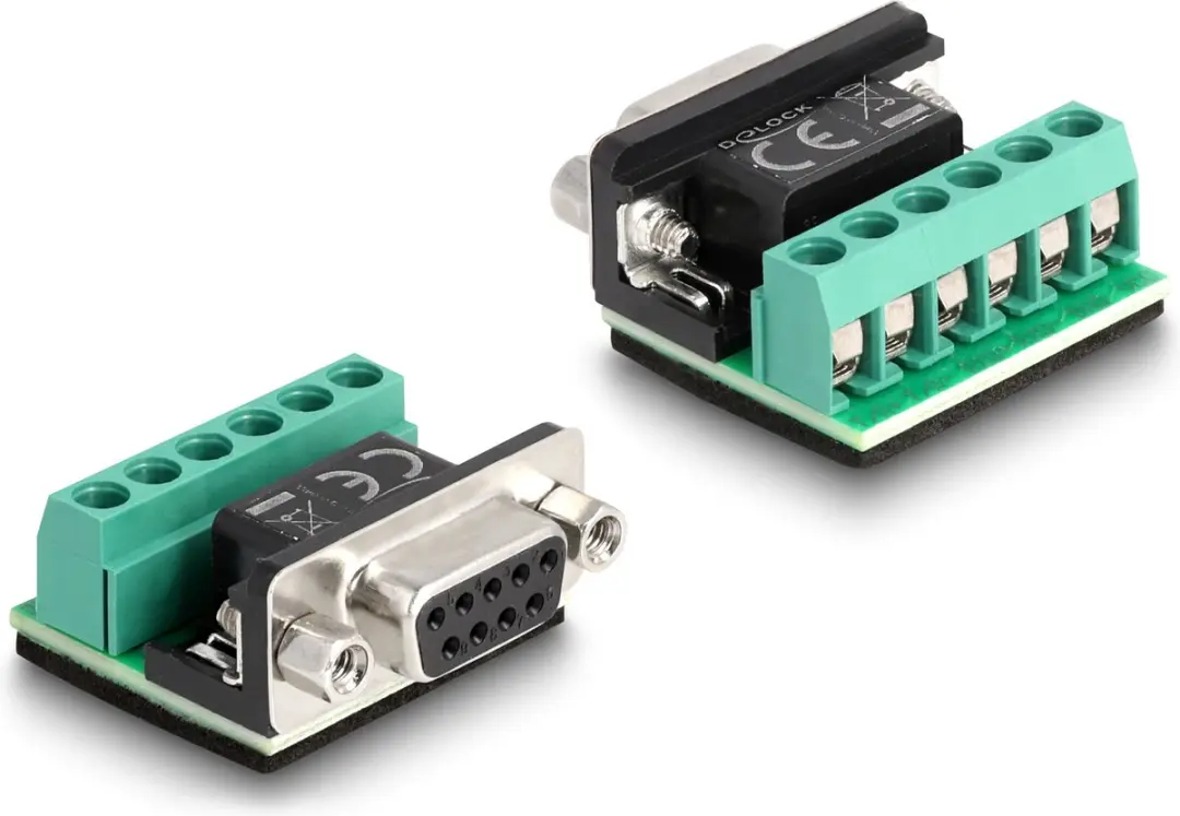 Delock USB 2.0 naar RS-422/485 Adapter 6-pins - 1.8m - Zwart