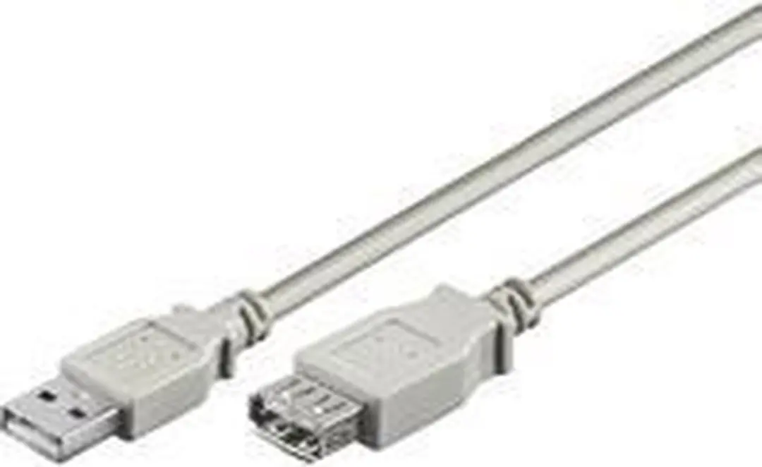 Goobay USB 2.0 Verlengkabel 0.6m - Grijs - 10 Stuks