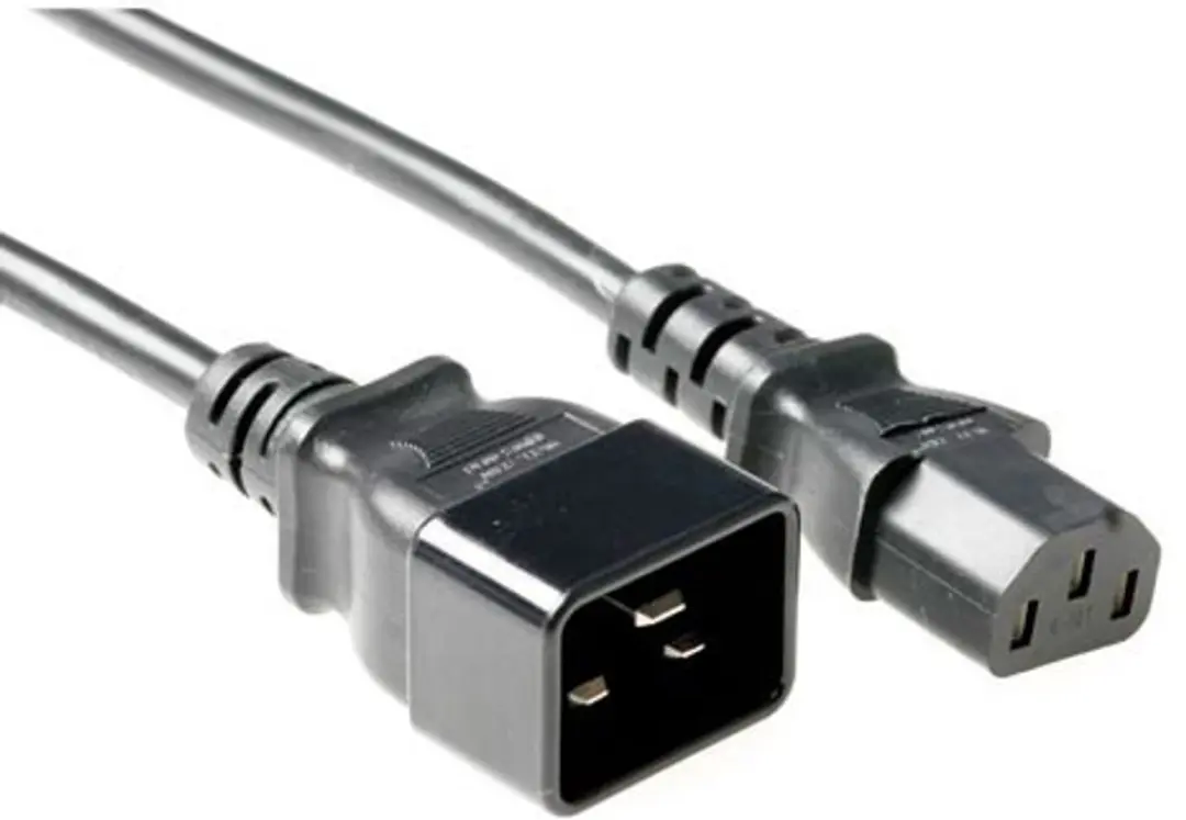 ACT AK5026 Netsnoer C13-C20 - 2m - Zwart