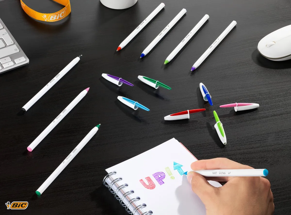 Bic Cristal Up Balpen - Zwart - 20 Stuks