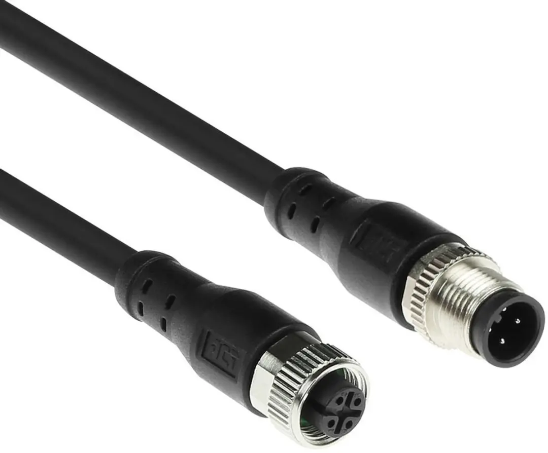 ACT Industrial Sensor Kabel M12A 4-polig M-F 3m