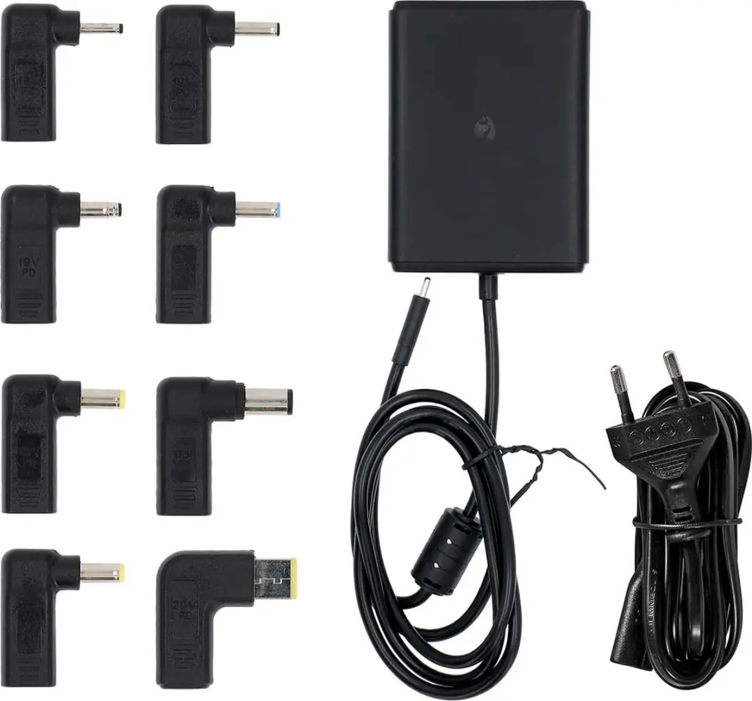 Nedis GaN Notebook-Adapter NBAU100110BK 100W - Zwart