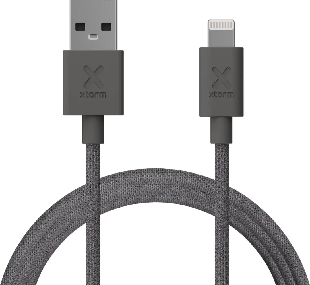 Xtorm Go2 USB naar Lightning Kabel 1m - Grijs