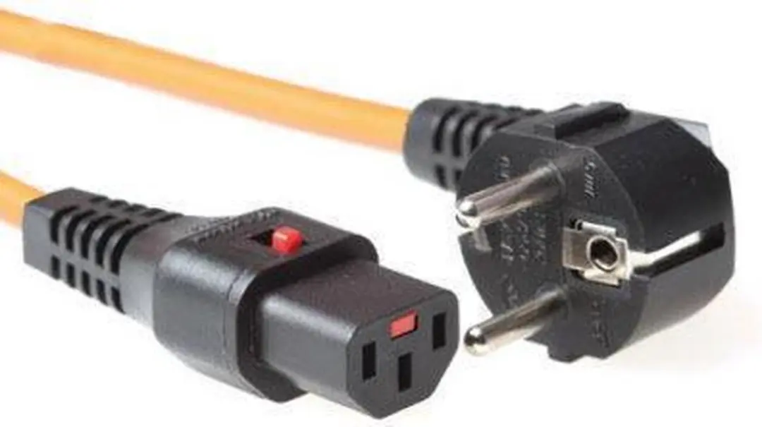 ACT AK5039 Schuko Netsnoer - 2m - Oranje - afbeelding 6 van 6