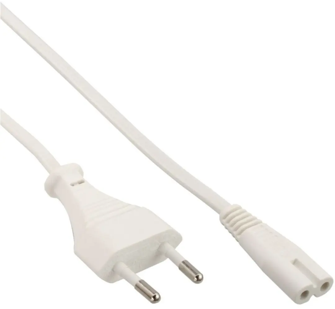 Nedis Stroomkabel C7 3.0m - IEC-320-C7 - Plat - Wit