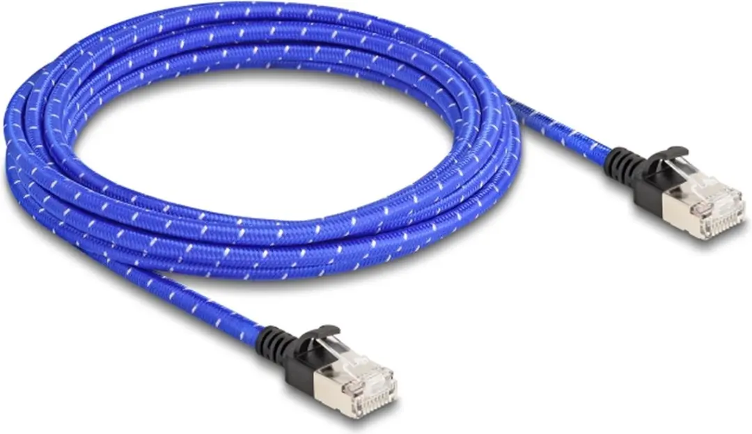 Delock Cat.6A U/FTP Netwerkkabel 3m - Blauw