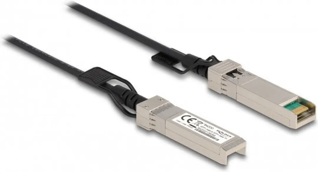 Delock Twinax SFP+ Kabel 5m - Zwart/Zilver