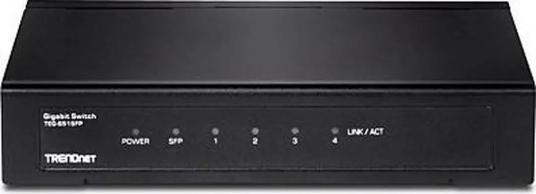 Trendnet TEG-S51SFP Gigabit Ethernet Switch - Zwart