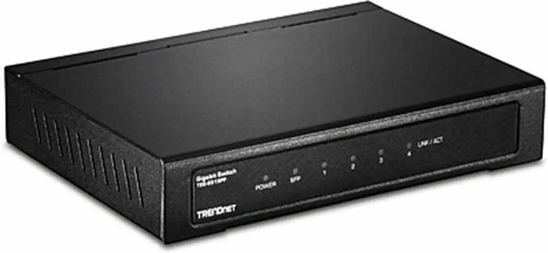 Trendnet TEG-S51SFP Gigabit Ethernet Switch - Zwart