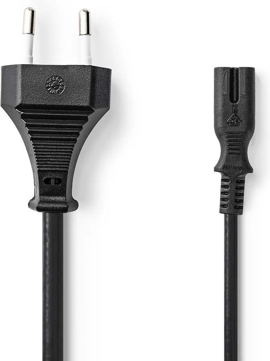 Nedis Stroomkabel PCGB11040BK30 - 3m - Euro Male IEC-C7 - Zwart