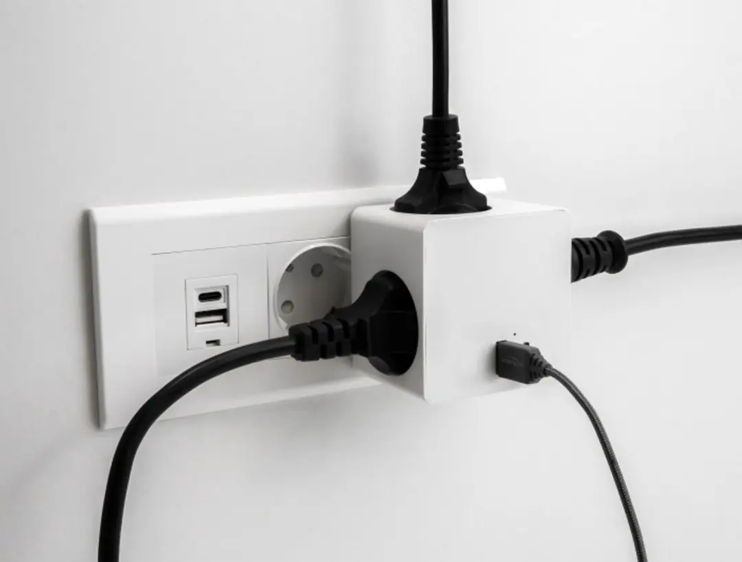 Delock Multi Socket Cube 3-Weg - USB PD 20W Wit